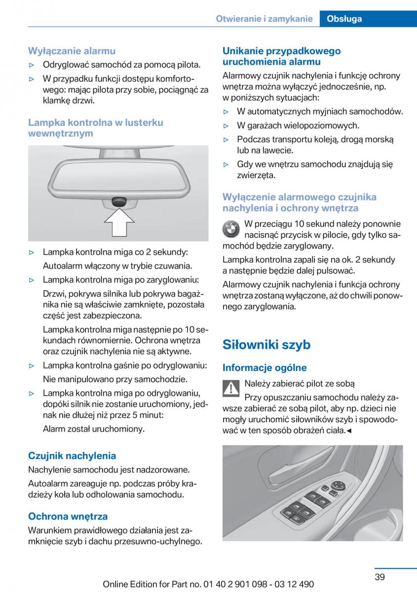 BMW 3 F30 instrukcja obslugi / page 39