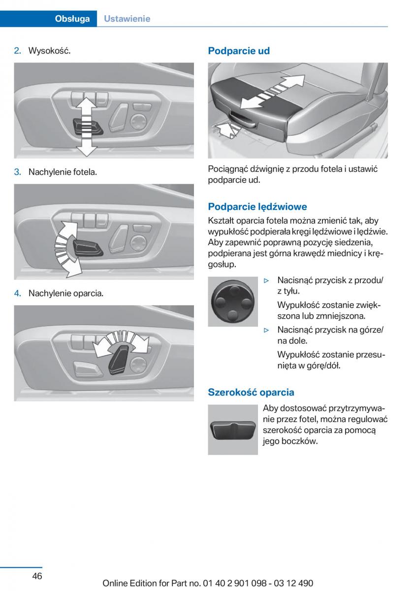 BMW 3 F30 instrukcja obslugi / page 46