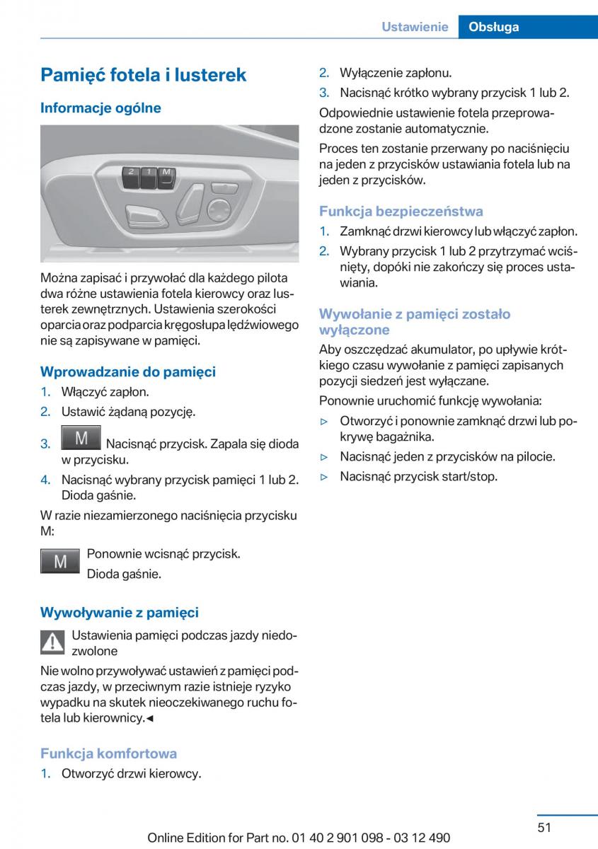 BMW 3 F30 instrukcja obslugi / page 51