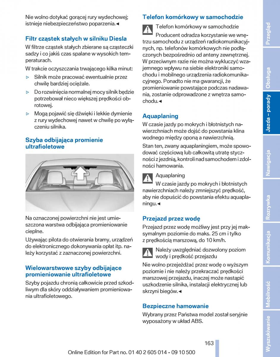 BMW 5 F07 GT Gran Turismo instrukcja obslugi / page 163