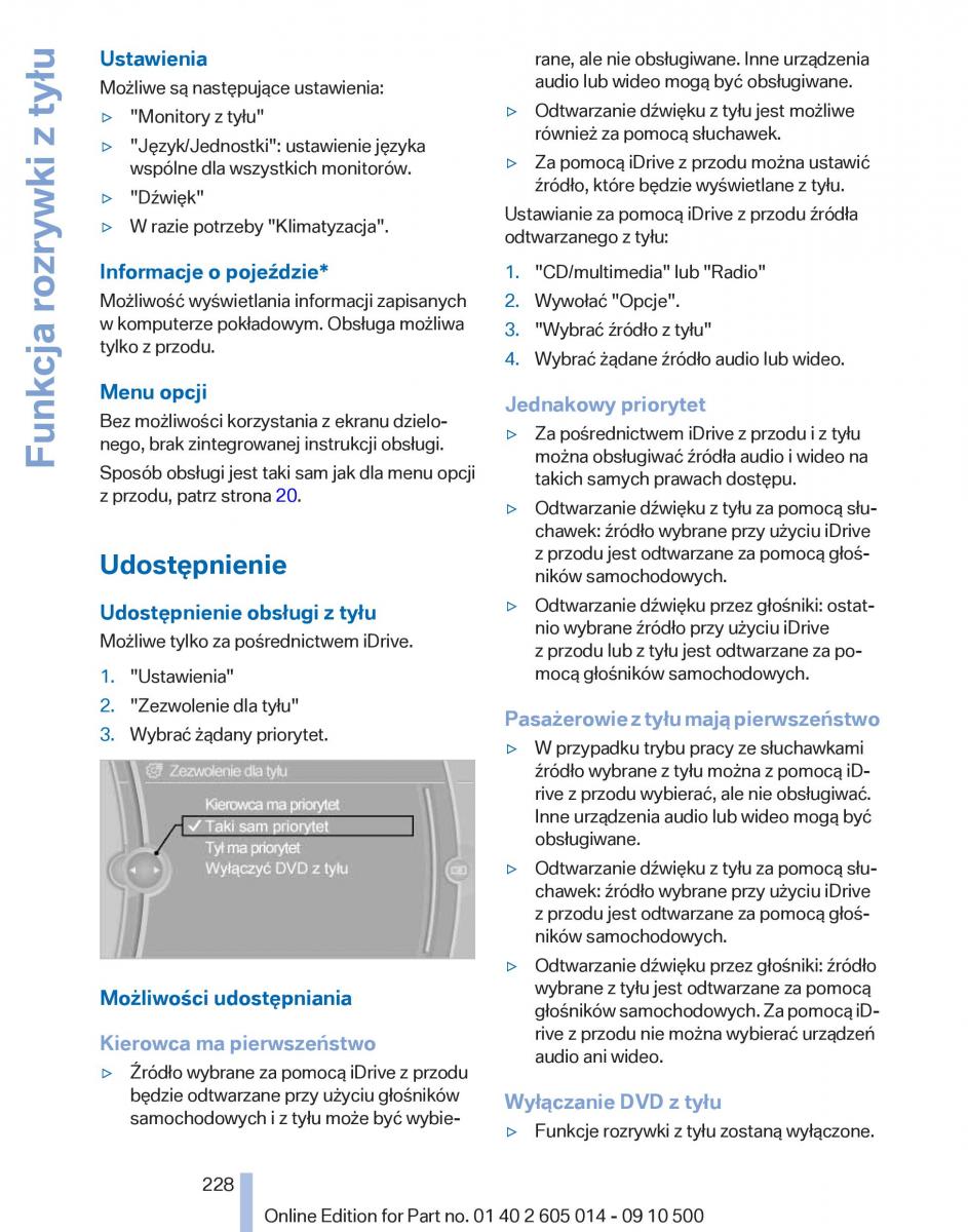 BMW 5 F07 GT Gran Turismo instrukcja obslugi / page 228