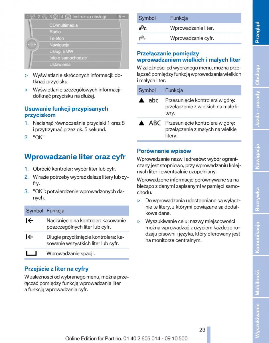 BMW 5 F07 GT Gran Turismo instrukcja obslugi / page 23