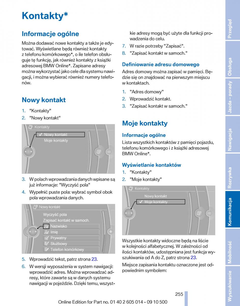 BMW 5 F07 GT Gran Turismo instrukcja obslugi / page 255