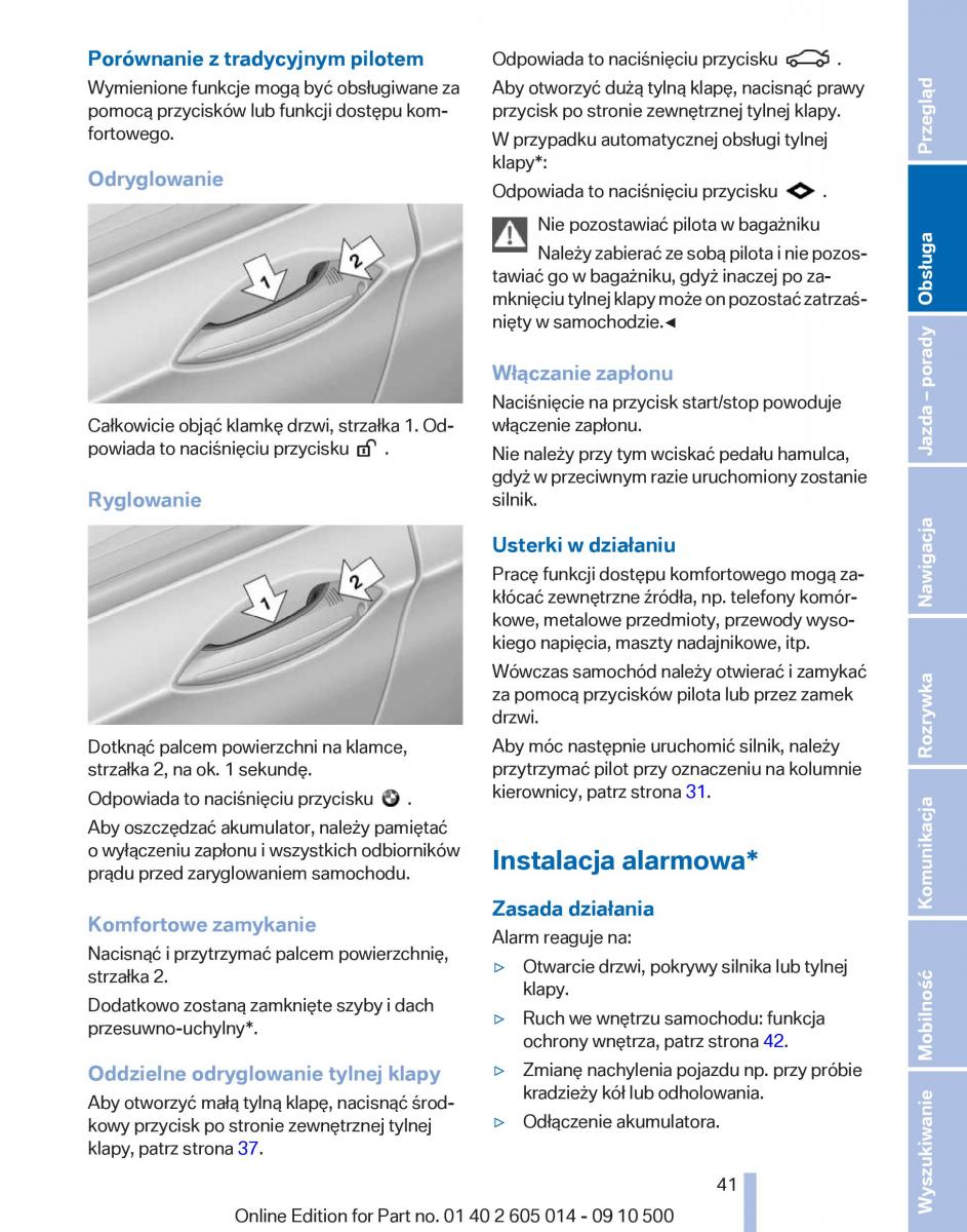 BMW 5 F07 GT Gran Turismo instrukcja obslugi / page 41
