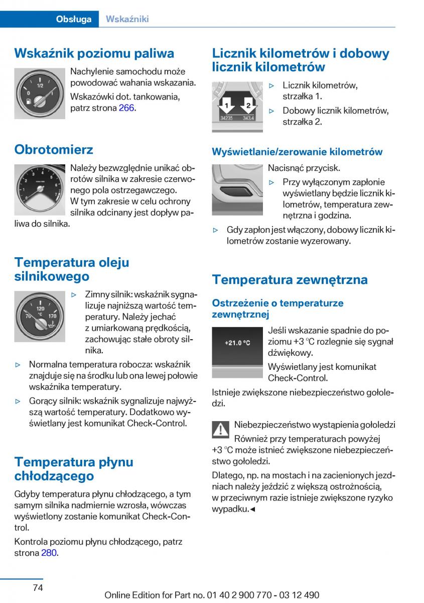 manual  BMW 6 F13 Coupe instrukcja / page 74