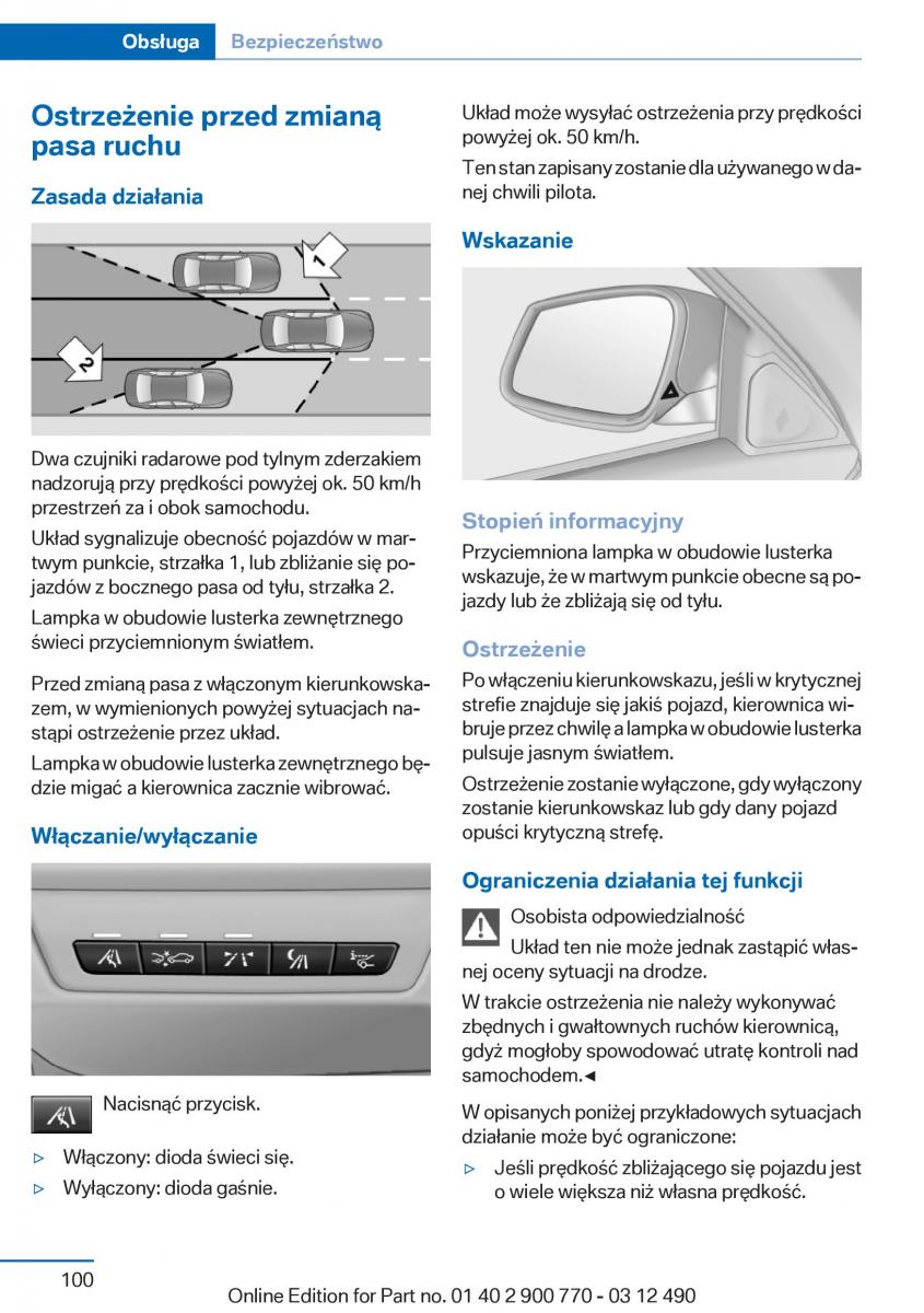 manual  BMW 6 F13 Coupe instrukcja / page 100