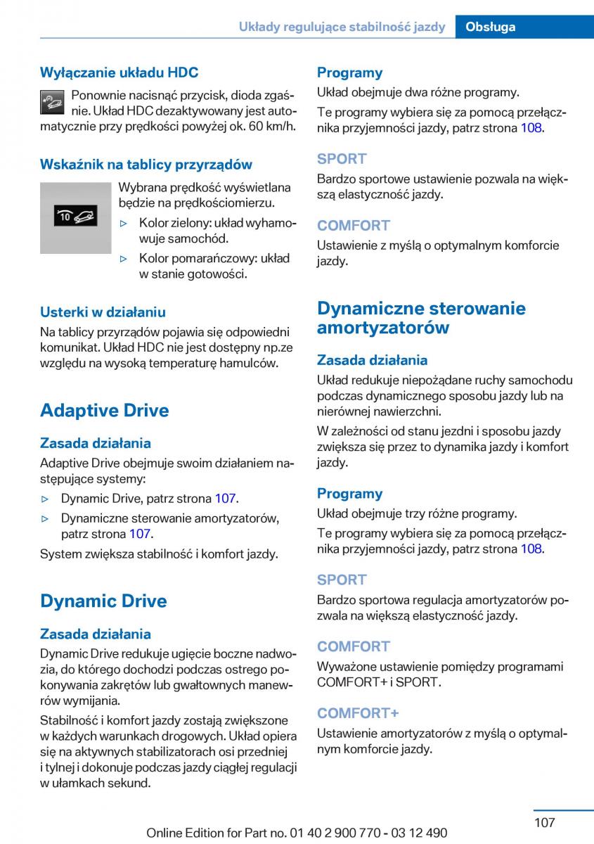 manual  BMW 6 F13 Coupe instrukcja / page 107