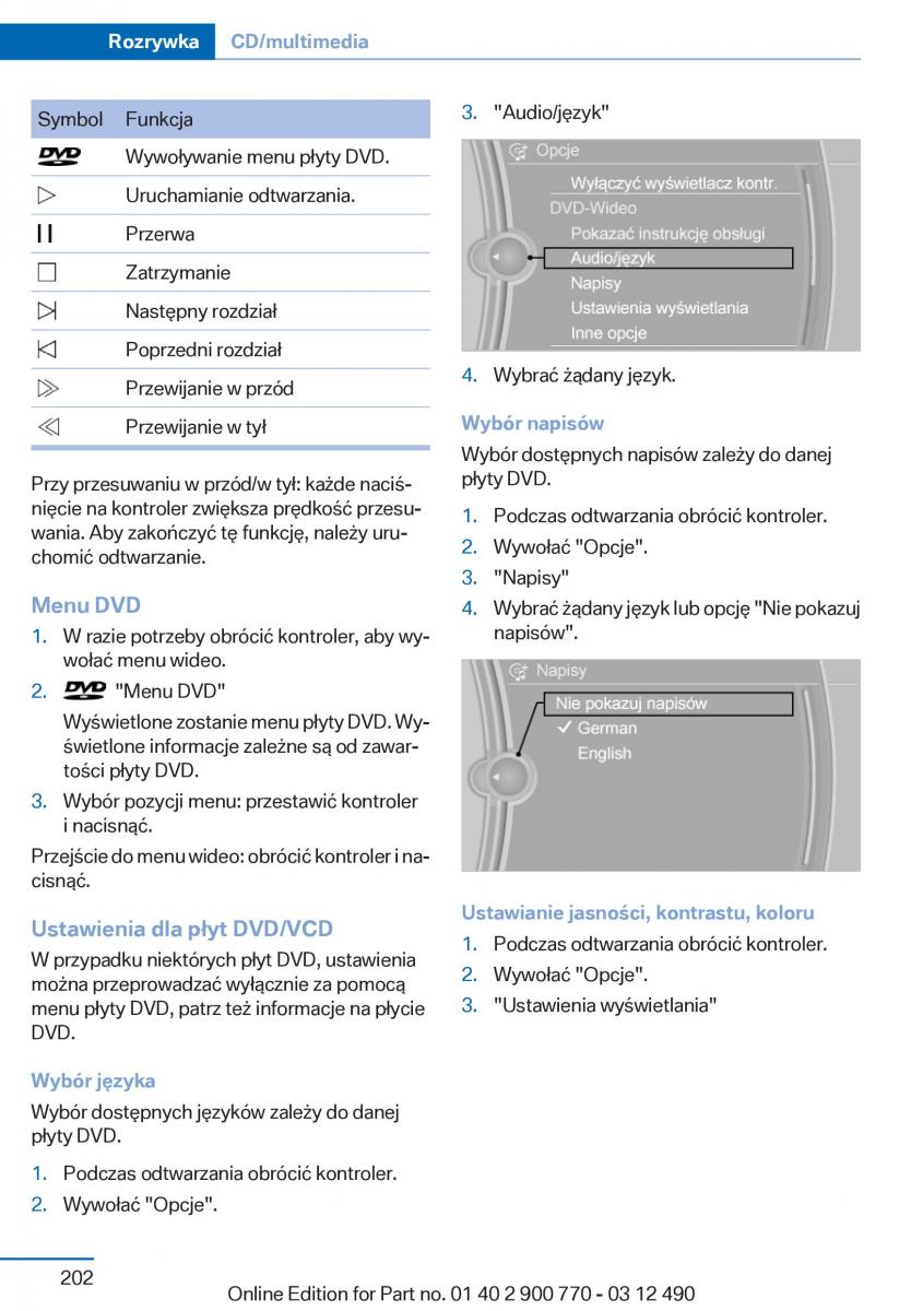 manual  BMW 6 F13 Coupe instrukcja / page 202