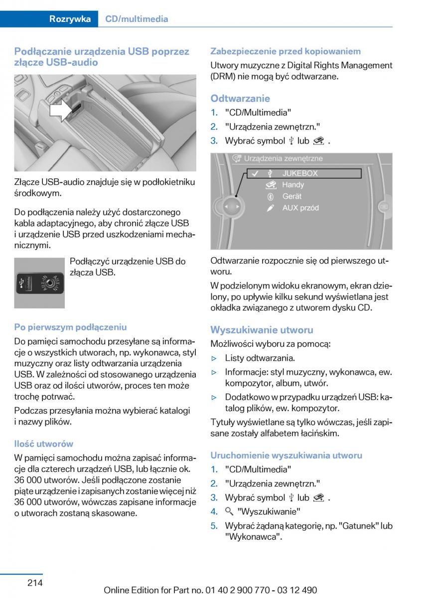 manual  BMW 6 F13 Coupe instrukcja / page 214