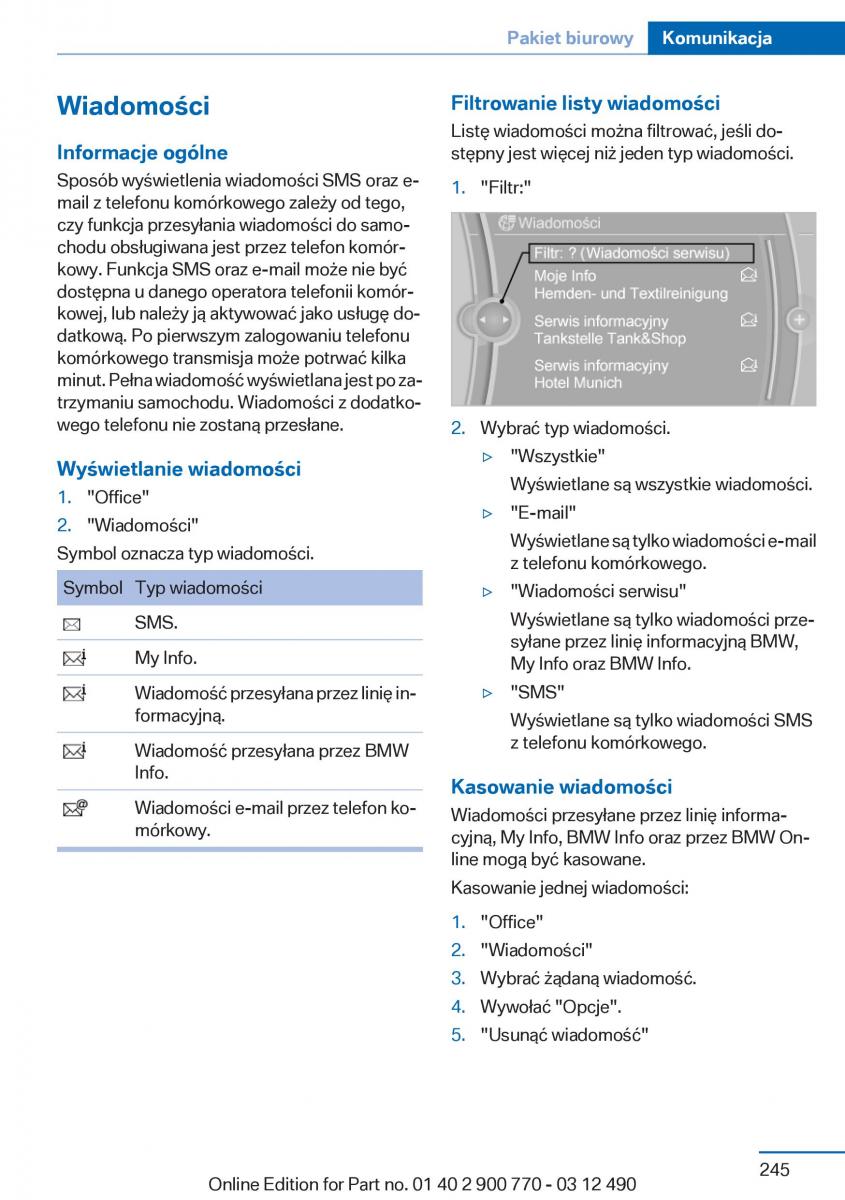 BMW 6 F13 Coupe instrukcja obslugi / page 245