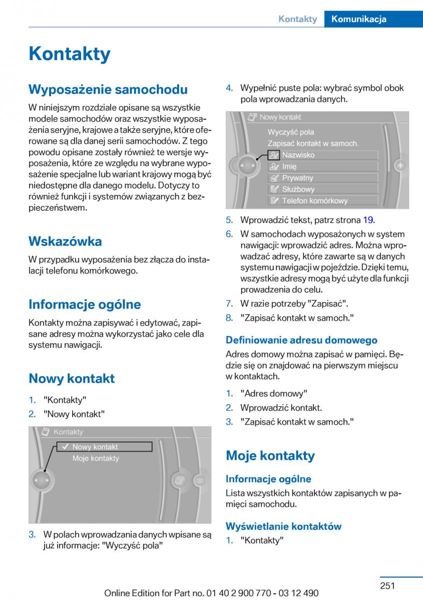 manual  BMW 6 F13 Coupe instrukcja / page 251