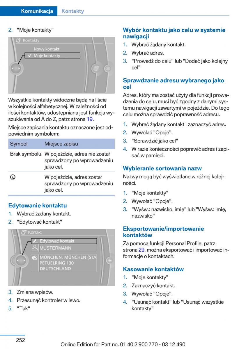 manual  BMW 6 F13 Coupe instrukcja / page 252