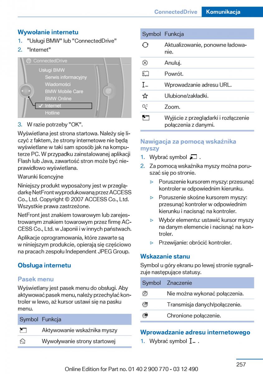 manual  BMW 6 F13 Coupe instrukcja / page 257