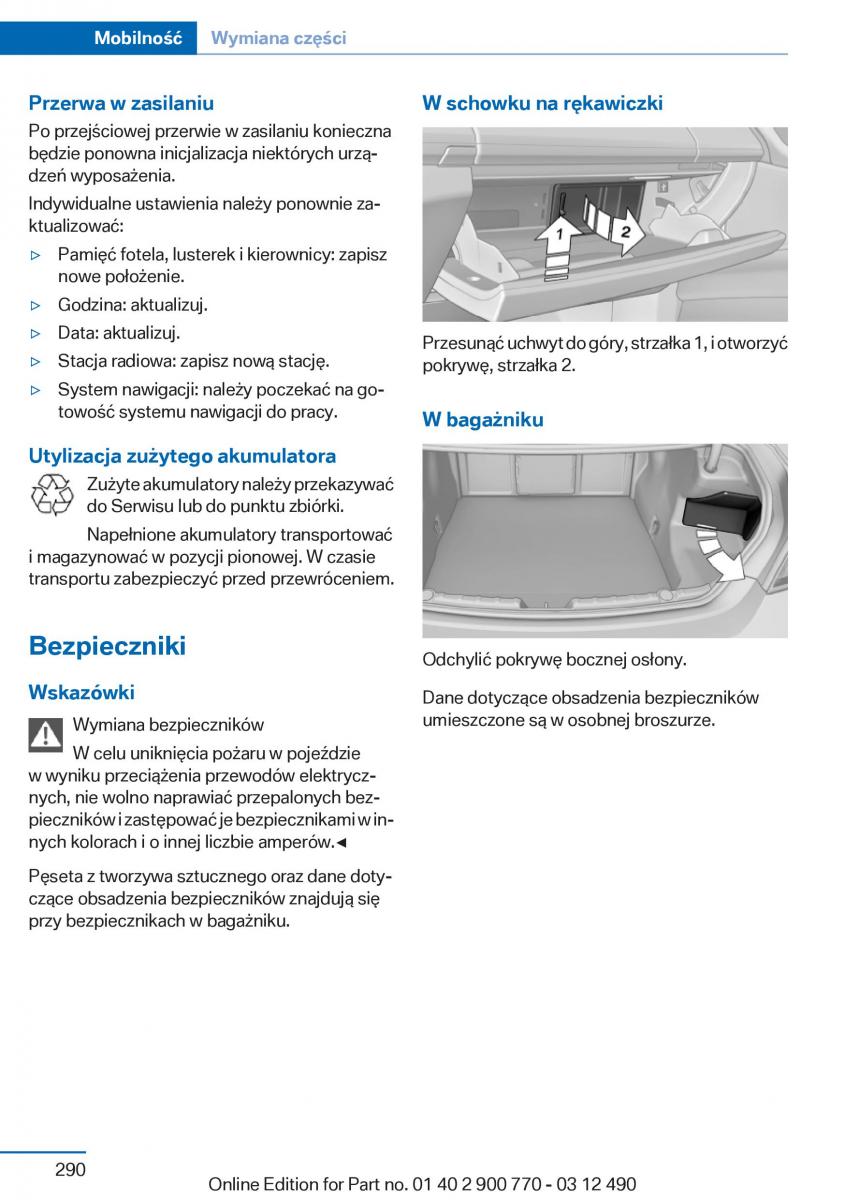 manual  BMW 6 F13 Coupe instrukcja / page 290