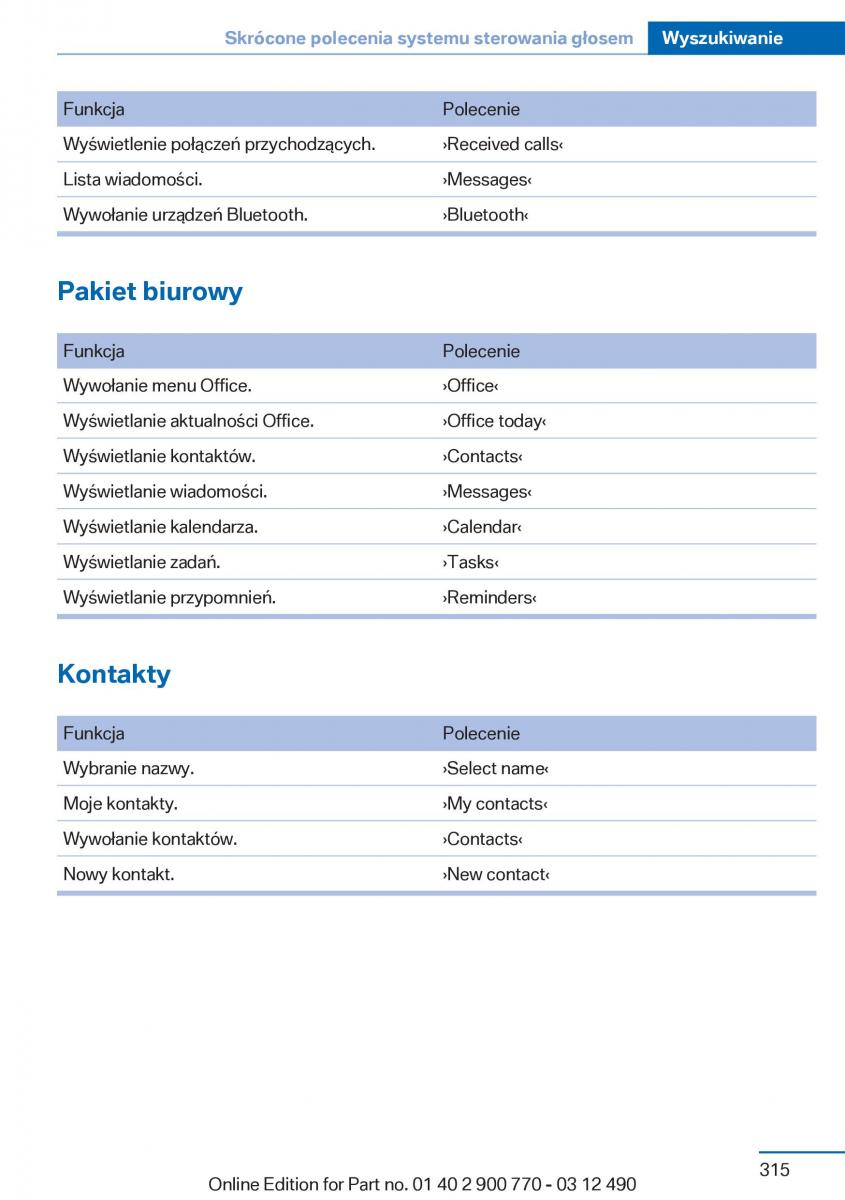 manual  BMW 6 F13 Coupe instrukcja / page 315