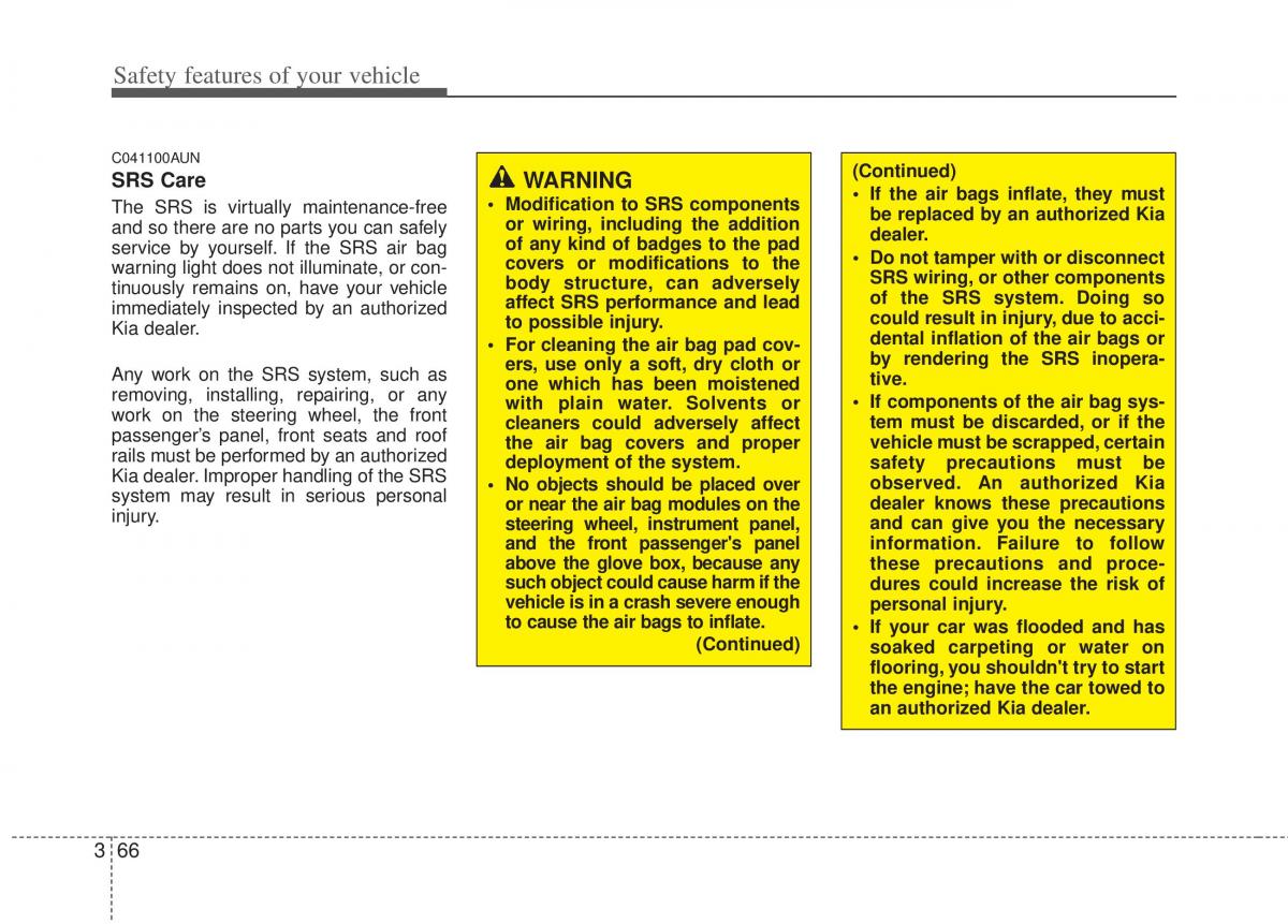 Kia Sportage III 3 owners manual / page 88