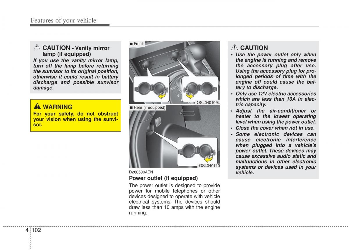 Kia Sportage III 3 owners manual / page 192