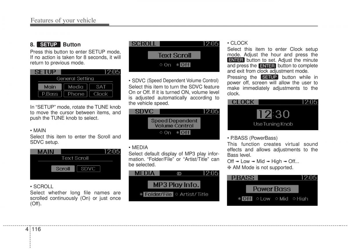 Kia Sportage III 3 owners manual / page 206