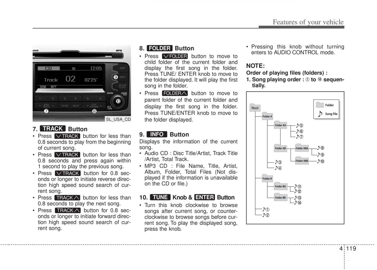 Kia Sportage III 3 owners manual / page 209