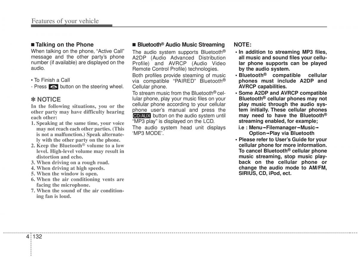 Kia Sportage III 3 owners manual / page 222