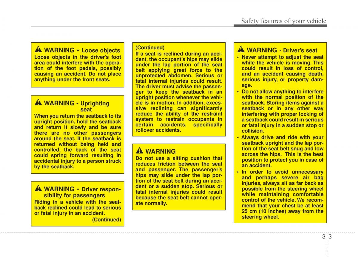 Kia Sportage III 3 owners manual / page 25