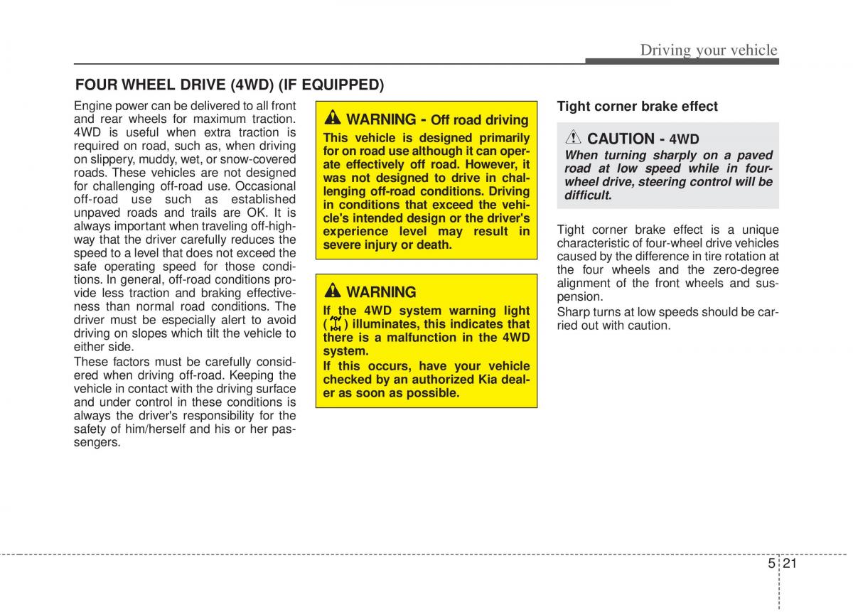 Kia Sportage III 3 owners manual / page 252