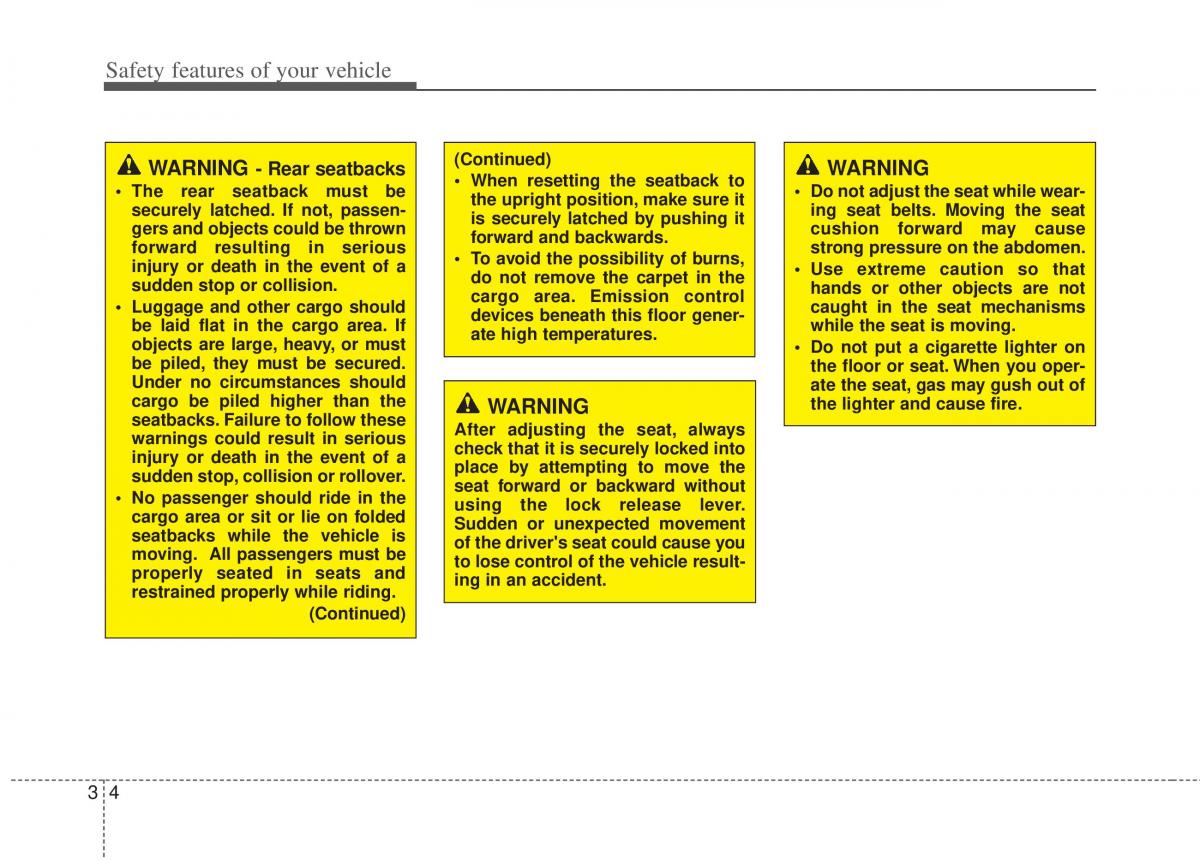 Kia Sportage III 3 owners manual / page 26