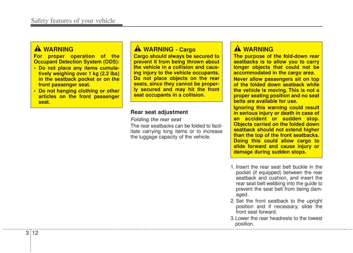 Kia Sportage III 3 owners manual / page 34