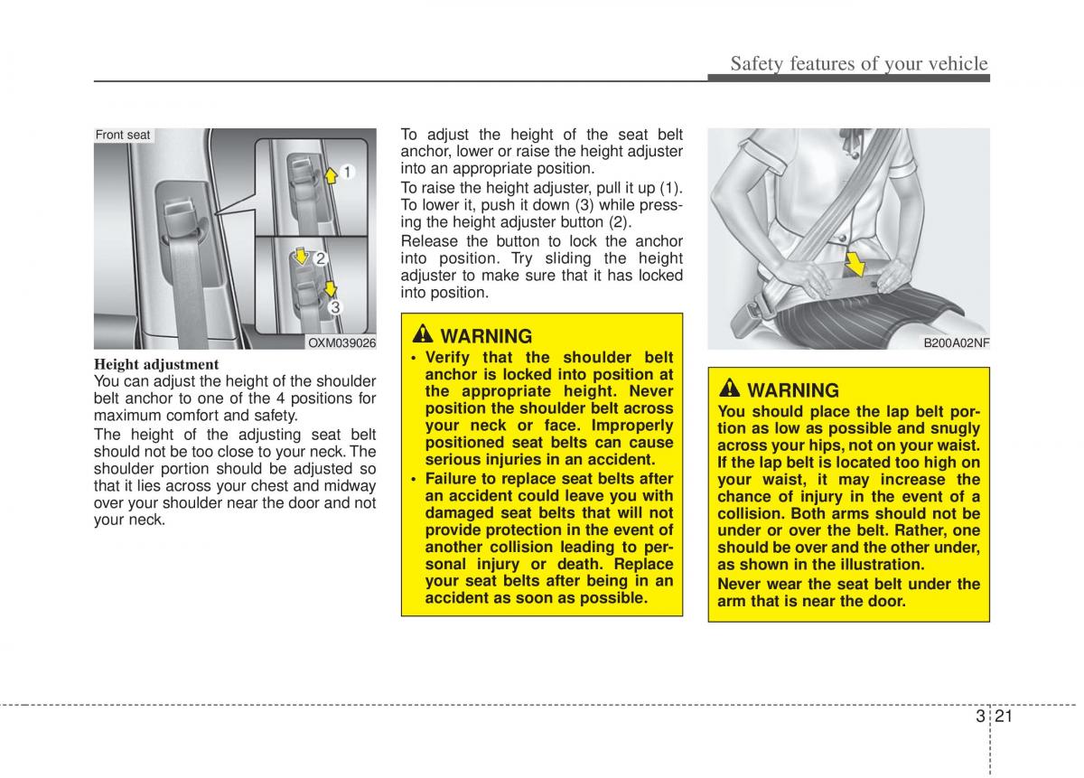 Kia Sportage III 3 owners manual / page 43