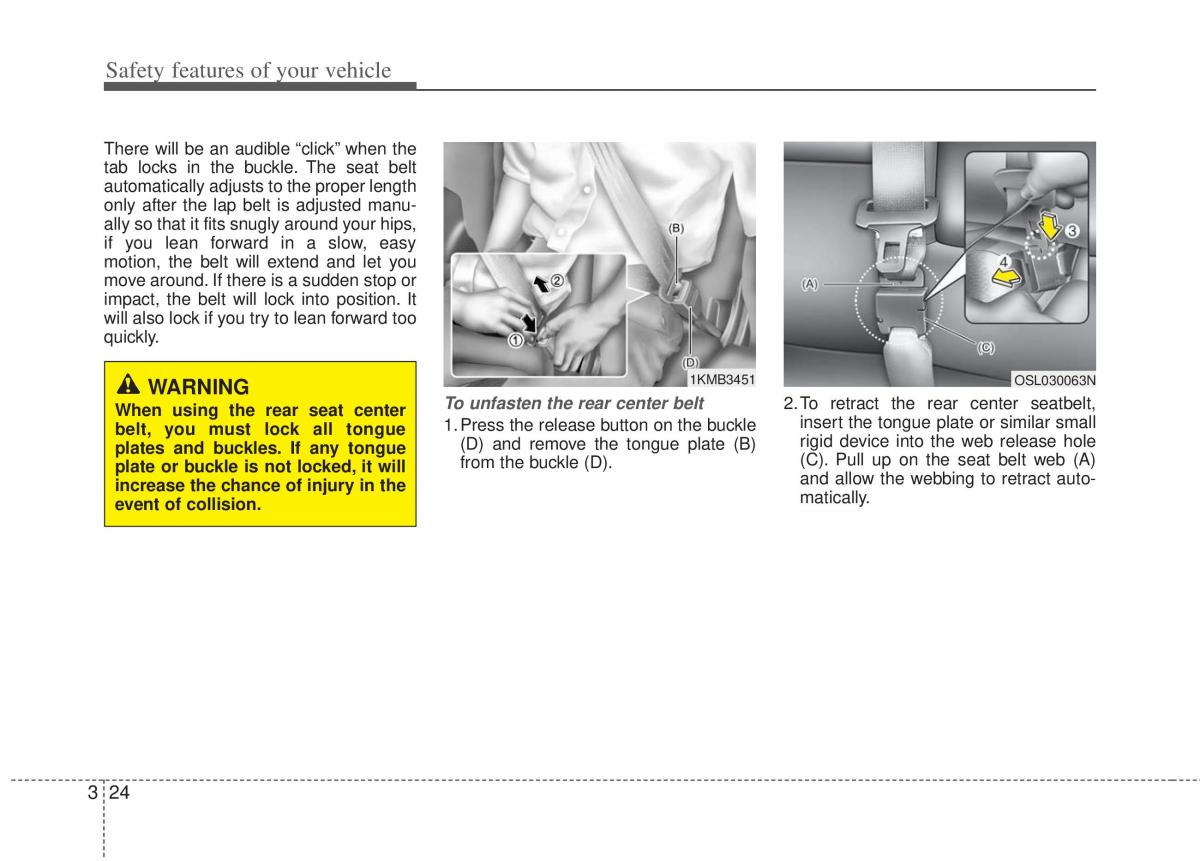 Kia Sportage III 3 owners manual / page 46