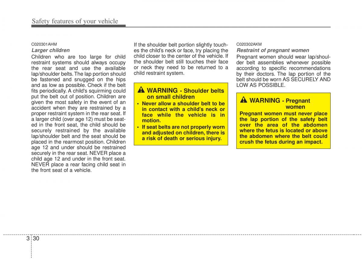 Kia Sportage III 3 owners manual / page 52