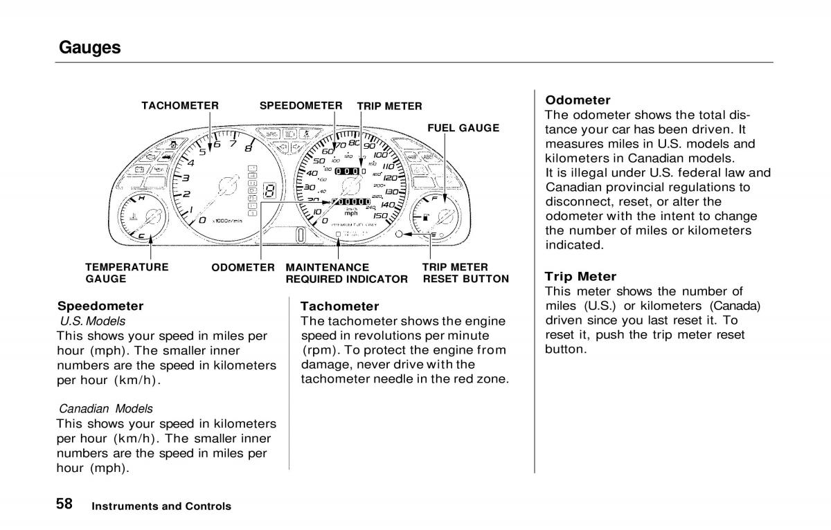 manual  Honda Prelude V 5 owners manual / page 59