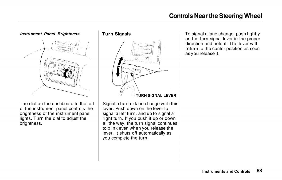 manual  Honda Prelude V 5 owners manual / page 64