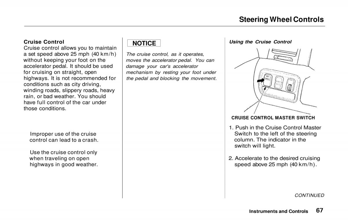 manual  Honda Prelude V 5 owners manual / page 68