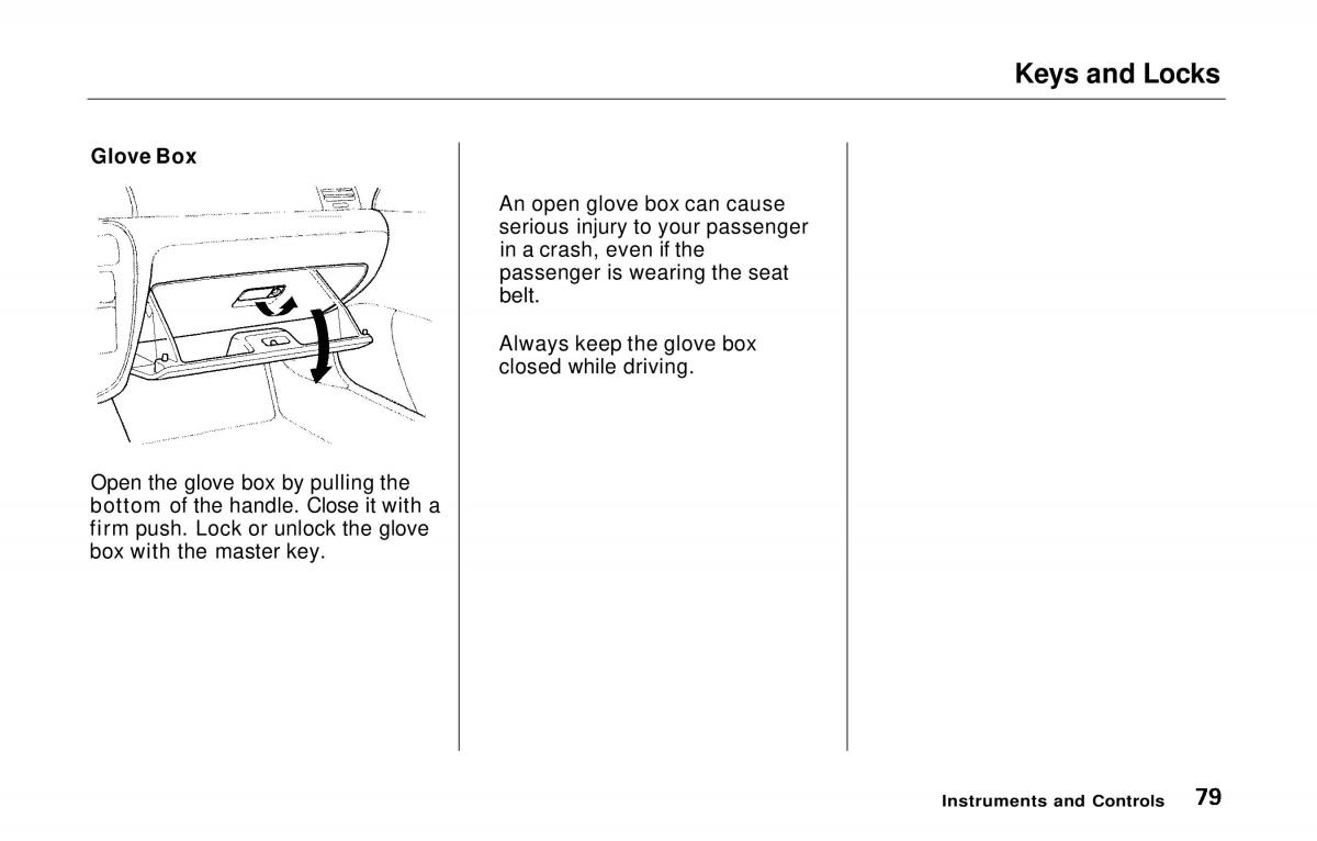 manual  Honda Prelude V 5 owners manual / page 80