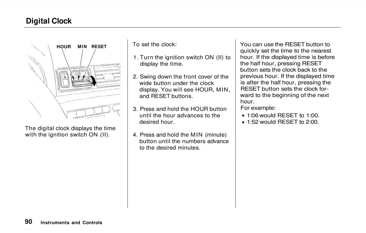 manual  Honda Prelude V 5 owners manual / page 91