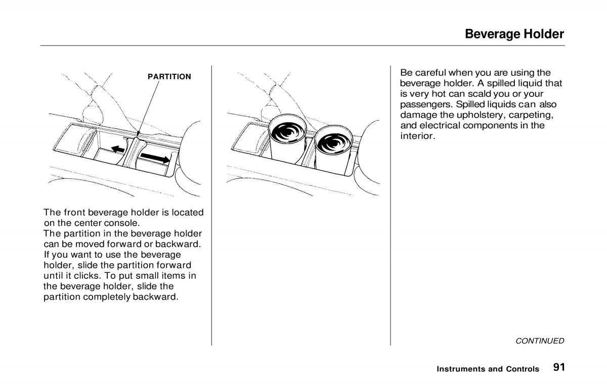 manual  Honda Prelude V 5 owners manual / page 92