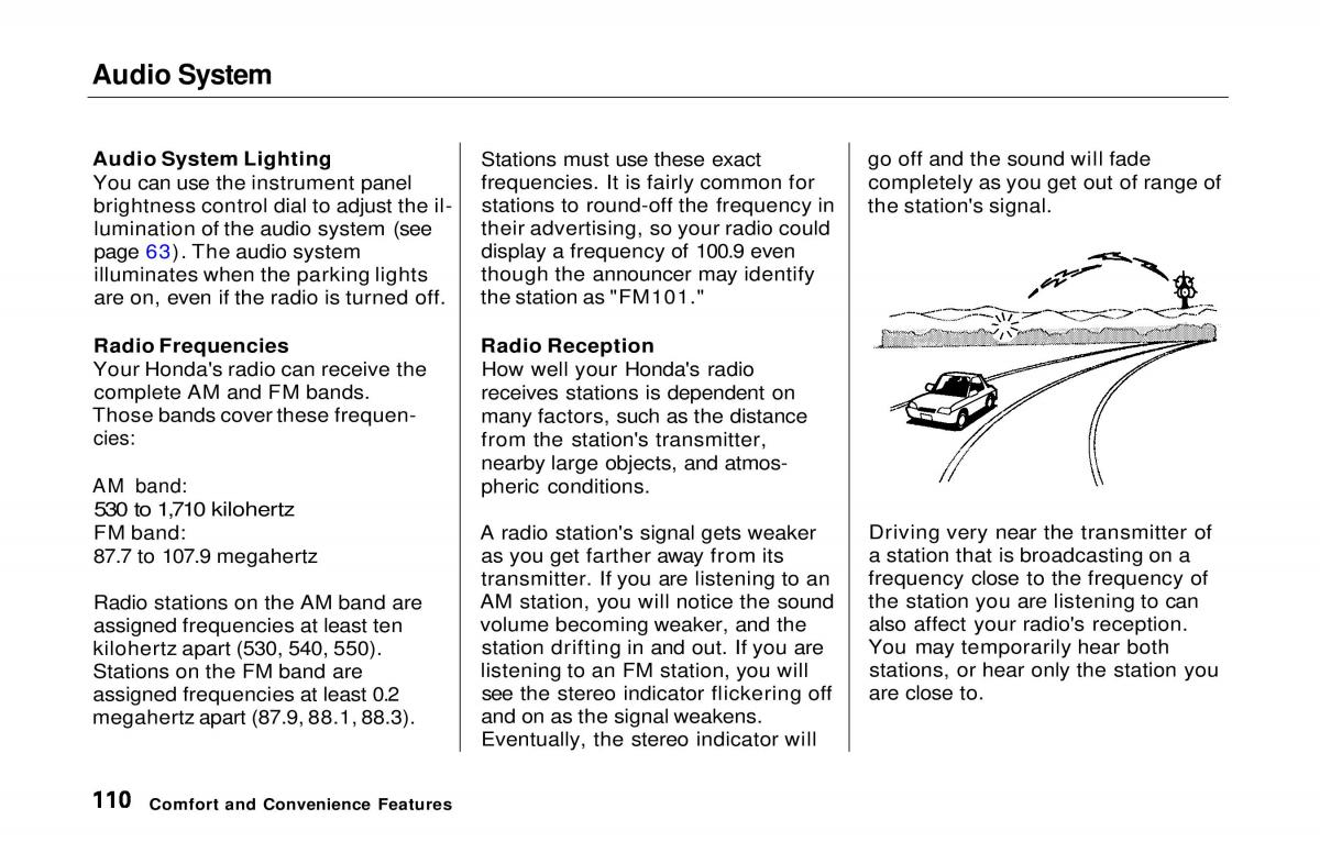 manual  Honda Prelude V 5 owners manual / page 110