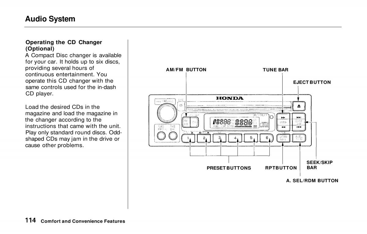 manual  Honda Prelude V 5 owners manual / page 114