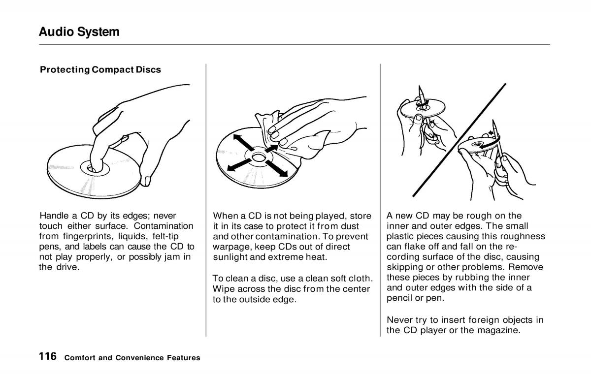 manual  Honda Prelude V 5 owners manual / page 116