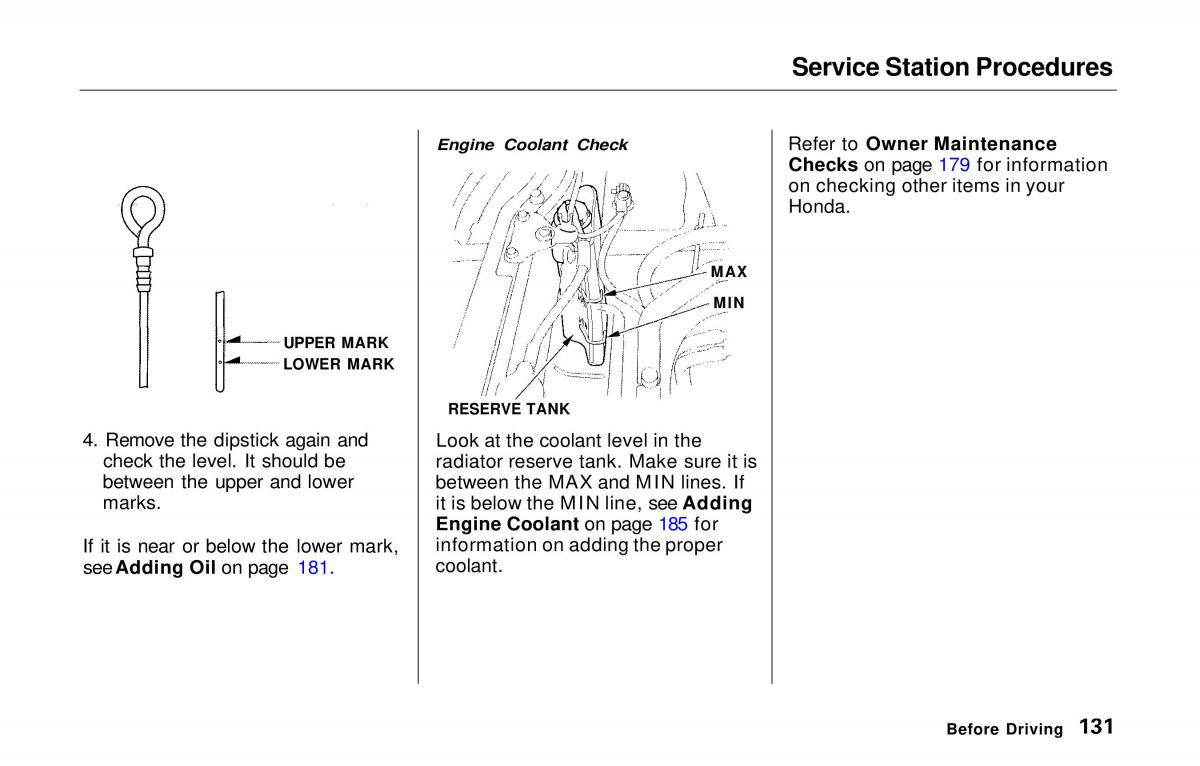 manual  Honda Prelude V 5 owners manual / page 130