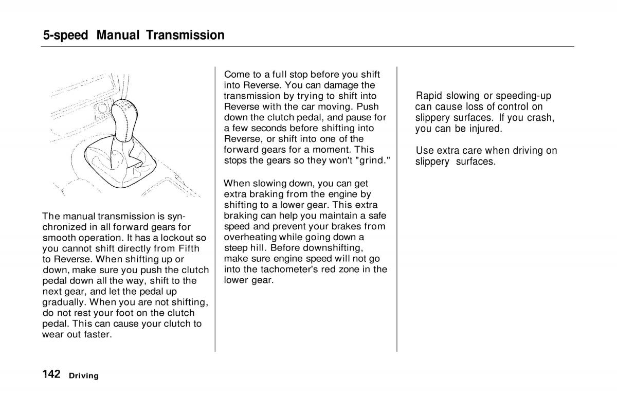 manual  Honda Prelude V 5 owners manual / page 140