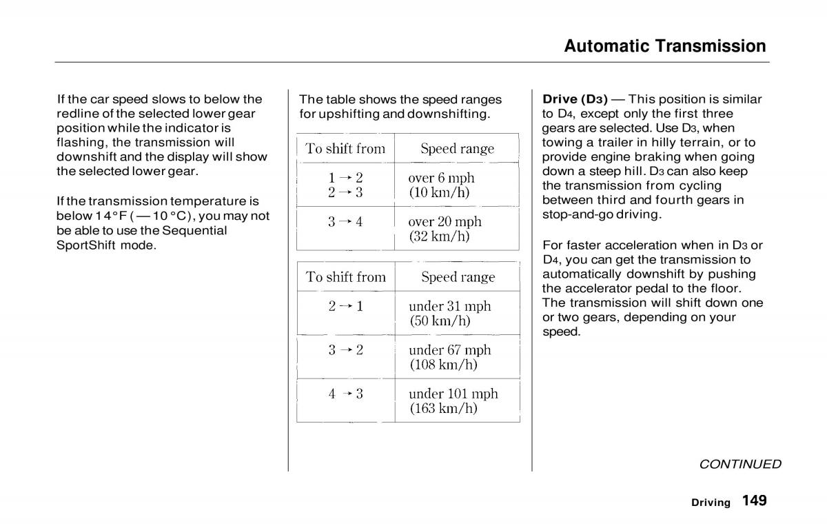 manual  Honda Prelude V 5 owners manual / page 147