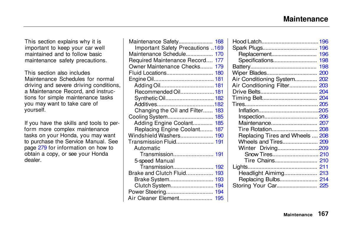 manual  Honda Prelude V 5 owners manual / page 164