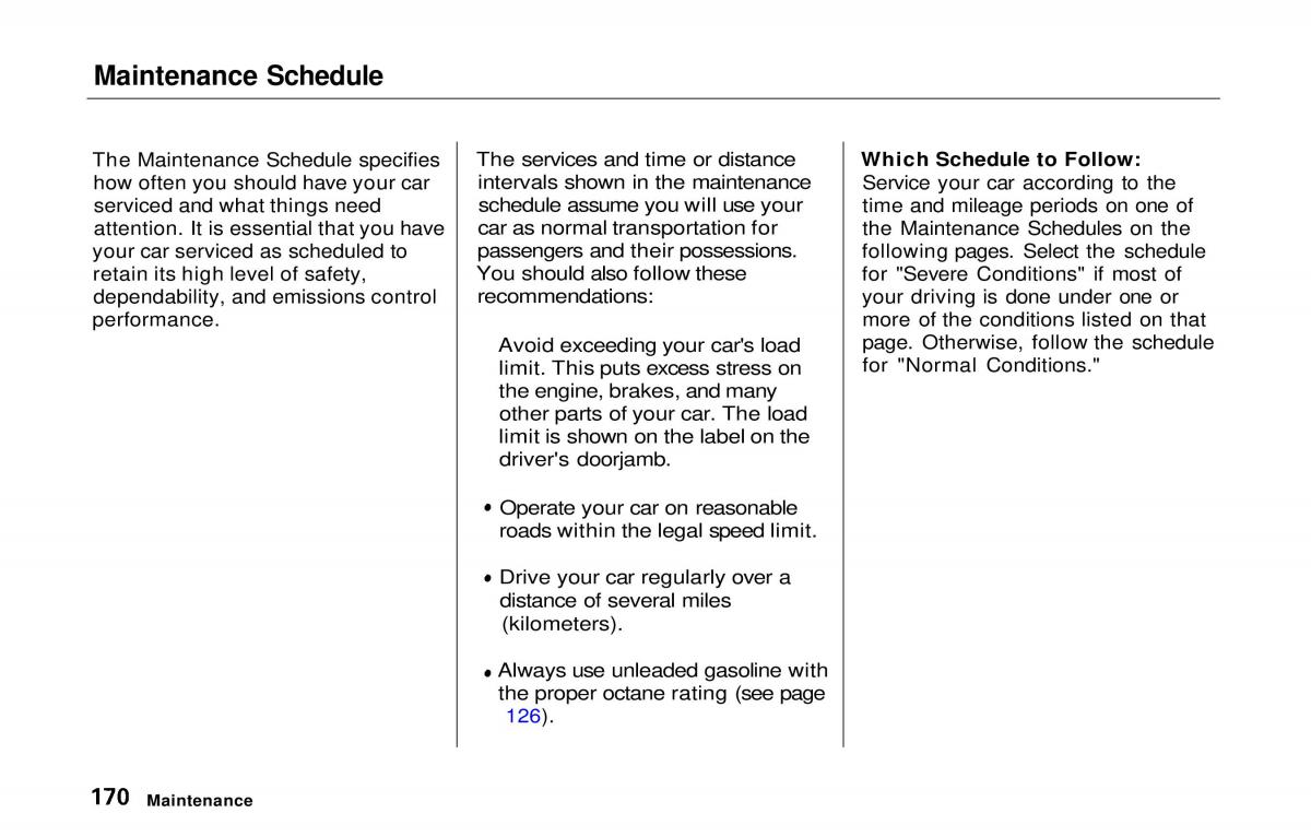 manual  Honda Prelude V 5 owners manual / page 167