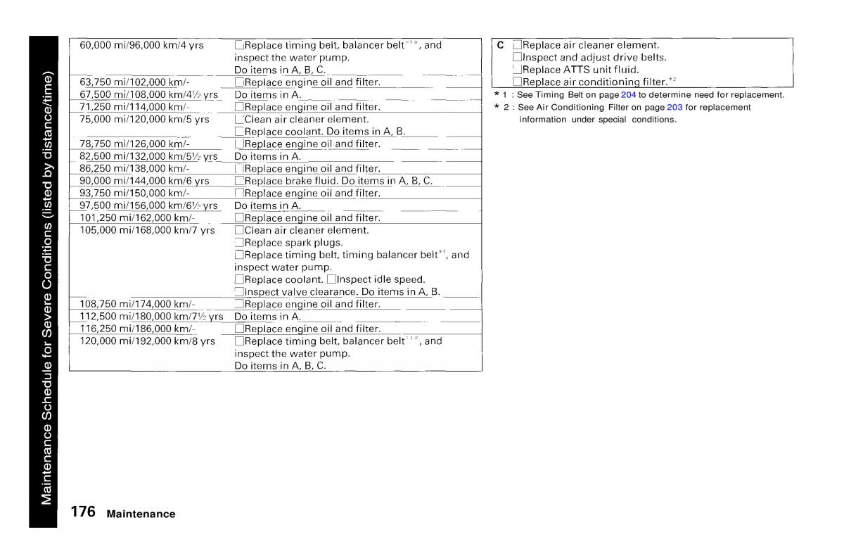 manual  Honda Prelude V 5 owners manual / page 173