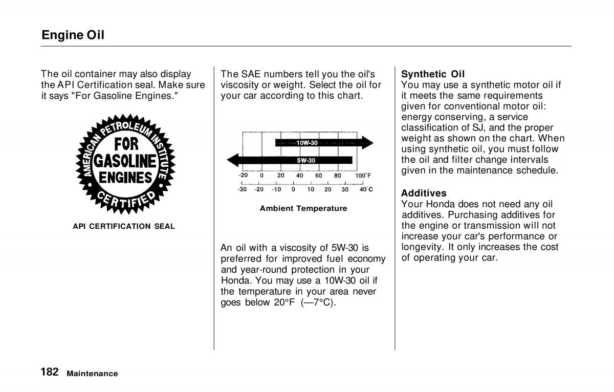 manual  Honda Prelude V 5 owners manual / page 179