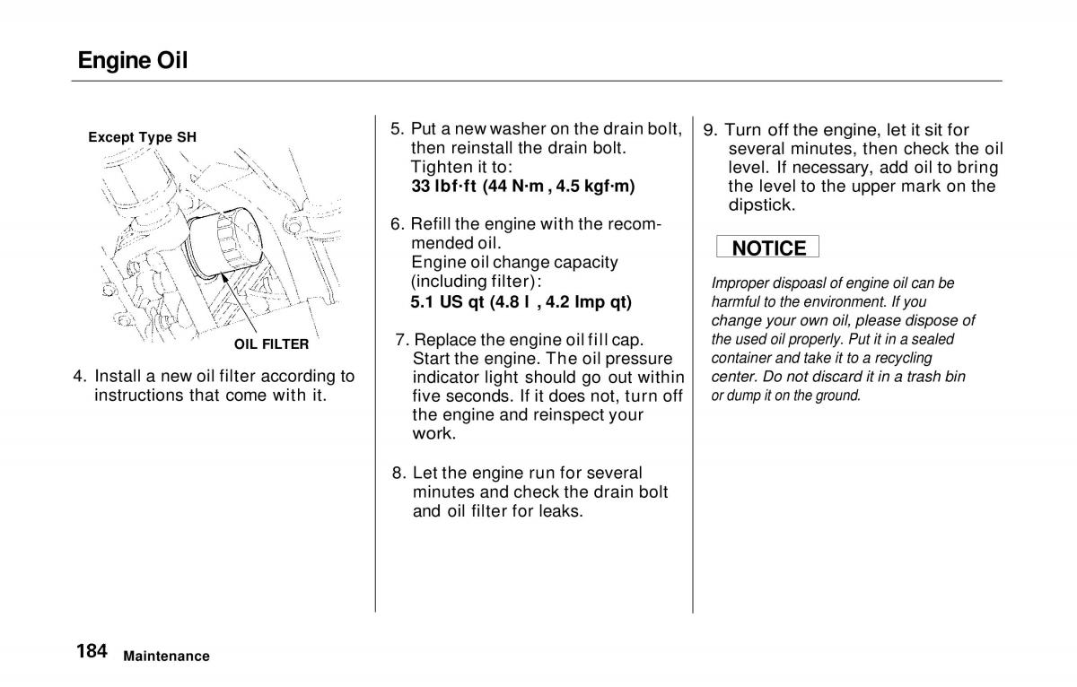 manual  Honda Prelude V 5 owners manual / page 181