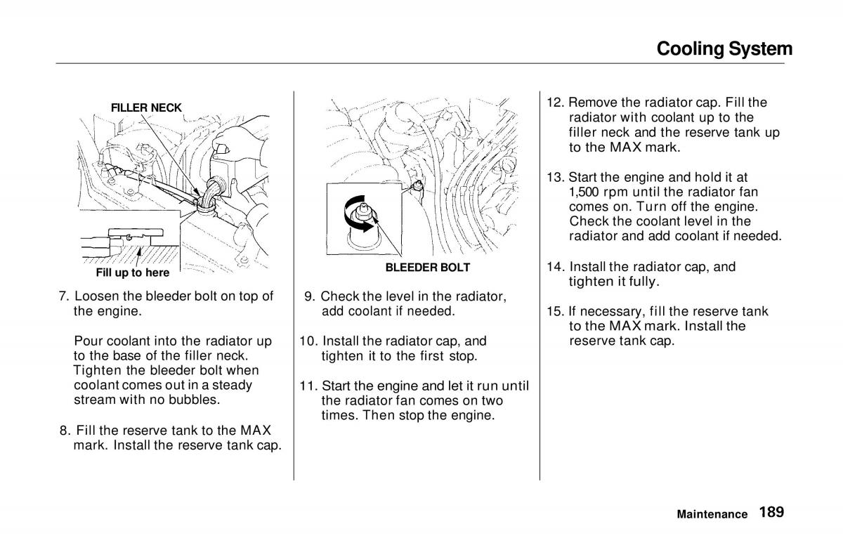 manual  Honda Prelude V 5 owners manual / page 186