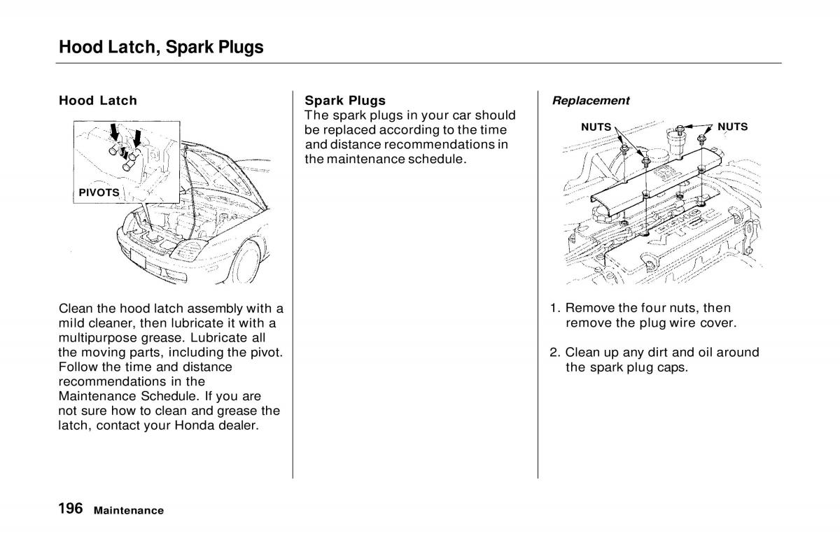 manual  Honda Prelude V 5 owners manual / page 193